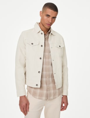 

Mens M&S Collection Denim Jacket - Ecru, Ecru