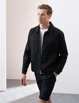 

Mens Autograph Harrington Jacket, Black