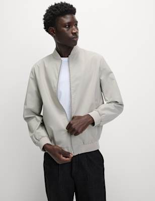 

Mens M&S Collection Bomber Jacket with Stormwear™, Ecru