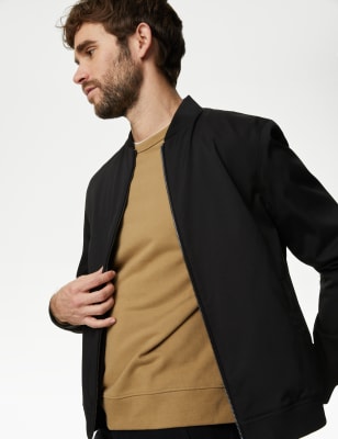 

Mens M&S Collection Bomberjacke mit Stormwear™ - Black, Black