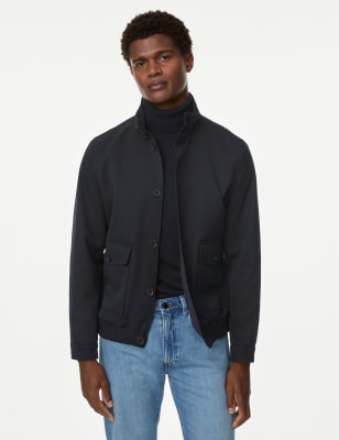 

Mens Autograph Lightweight Bomber Jacket with Stormwear™ - Dark Navy, Dark Navy