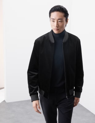 

Autograph Cazadora bomber de terciopeloMens - Black, Black