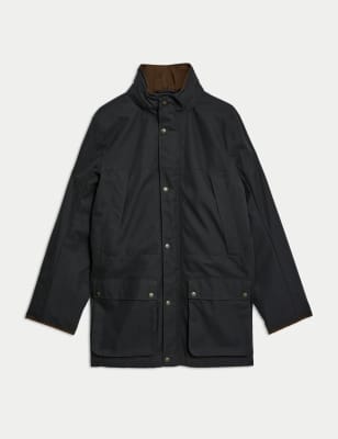 

M&S Collection Chaqueta parka de algodón con Stormwear™Mens - Navy, Navy