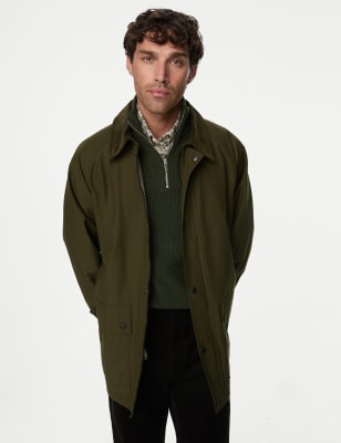 

M&S Collection Chaqueta parka de algodón con Stormwear™Mens - Khaki, Khaki