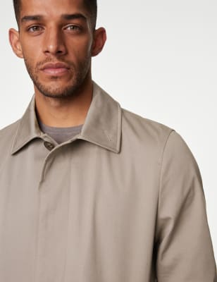 

Mens Autograph Cotton Rich Mac with Stormwear™ - Taupe, Taupe