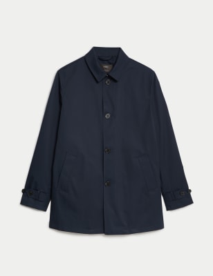 

Mens M&S Collection Cotton Blend Mac with Stormwear™ - Navy, Navy