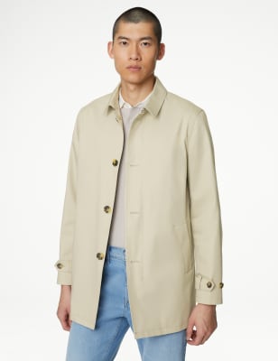 

Mens M&S Collection Cotton Blend Mac with Stormwear™ - Sand, Sand