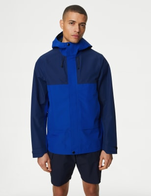 

Mens Goodmove Lightweight Waterproof Anorak with Stormwear - Blue Mix, Blue Mix