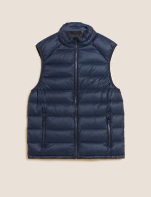 

Mens M&S Collection Feather and Down Gilet - Navy, Navy