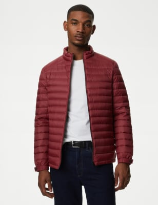 

Mens M&S Collection Feather and Down Puffer Jacket - Berry, Berry