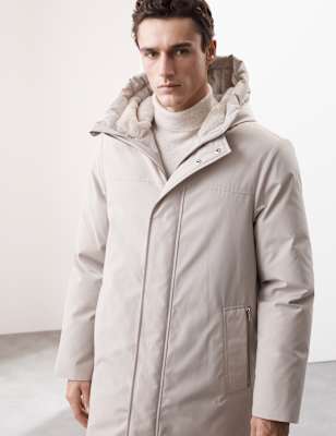 

Autograph Chaqueta con relleno de plumas y plumón con capuchaMens - Stone, Stone
