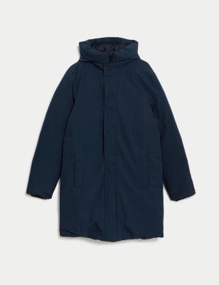 

Mens M&S Collection Feather and Down Padded Snorkel Parka with Stormwear™ - Dark Navy, Dark Navy