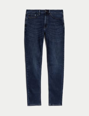 

M&S Collection Jeans skinny con flexibilidad de 360 gradosMens - Medium Blue, Medium Blue
