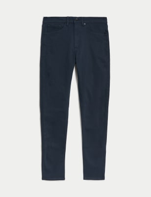 

M&S Collection Jeans skinny con flexibilidad de 360 gradosMens - Blue/Black, Blue/Black