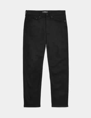 

M&S Collection Jeans straight 360 Flex™Mens - Black, Black