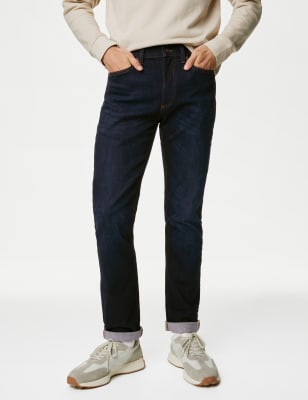 

Mens M&S Collection Slim Fit 360 Flex Jeans - Indigo, Indigo