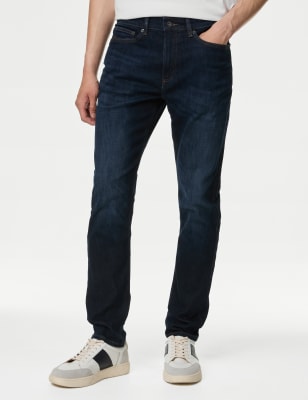 

Mens M&S Collection Slim Fit 360 Flex Jeans - Indigo, Indigo