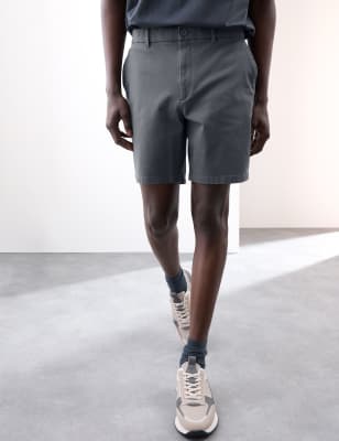 

Mens Autograph Textured Shorts, Dark Slate