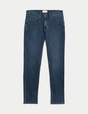 

Mens M&S Collection Schmal geschnittene Stretch-Jeans - Medium Blue, Medium Blue