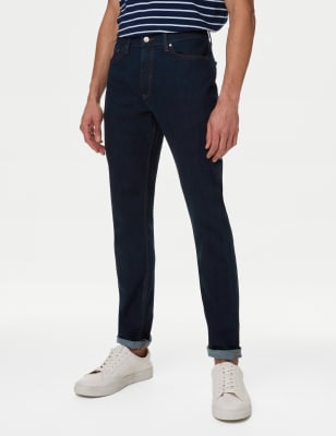 

Mens M&S Collection Slim Fit Stretch Jeans - Indigo, Indigo