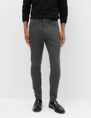 Mens M&S Skinny Fit Stretch Jeans, Dark Slate