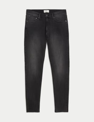 

Mens M&S Collection Skinny Fit Stretch Jeans - Charcoal, Charcoal