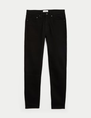 

Mens M&S Collection Skinny Fit Stretch Jeans - Black, Black