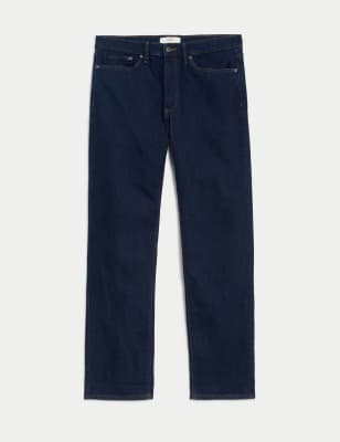 

Mens M&S Collection Straight Fit Stretch Jeans - Indigo, Indigo