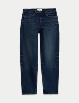 

Mens M&S Collection Relaxed Tapered Vintage Wash Jeans - Indigo, Indigo