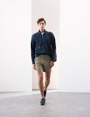

Mens Autograph Technical Performance Short Chino Shorts, Onyx