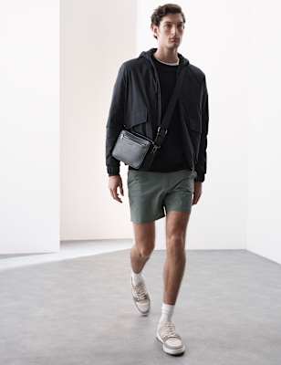 Mens Autograph Technical Performance Short Chino Shorts, Dark Slate