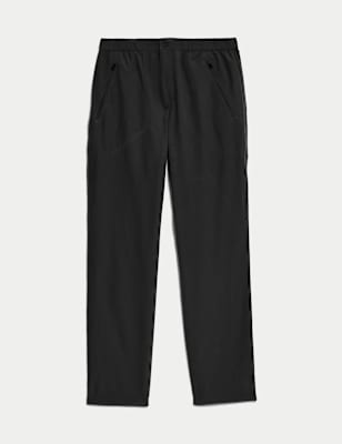 

Mens Goodmove Loose Fit Flat Front Trekking Trousers - Black, Black