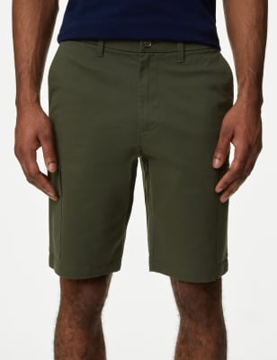 

Marks & Spencer Stretch Cargo Shorts (MALE, FADED KHAKI, 30)