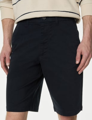 

Mens M&S Collection Loose Fit Stretch Chino Shorts - Dark Navy, Dark Navy