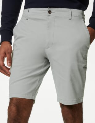 

Mens M&S Collection Chino-Shorts mit Stretchanteil - Dove, Dove