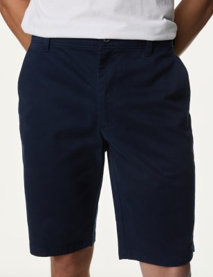 

Mens M&S Collection Stretch Chino Shorts - Navy, Navy