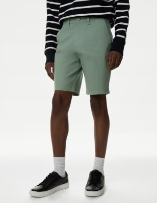 

Mens M&S Collection Chino-Shorts mit Stretchanteil - Antique Green, Antique Green