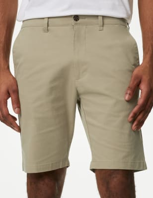 

Mens M&S Collection Stretch Chino Shorts - Neutral Brown, Neutral Brown