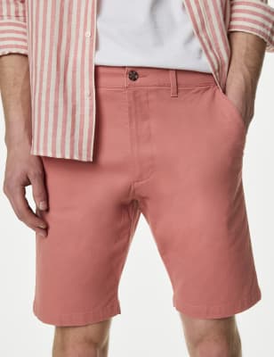 

Mens M&S Collection Stretch Chino Shorts - Terracotta, Terracotta