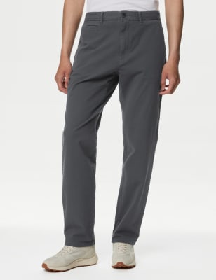 

Mens M&S Collection Regular Fit Ultimate Chino - Dark Pewter, Dark Pewter