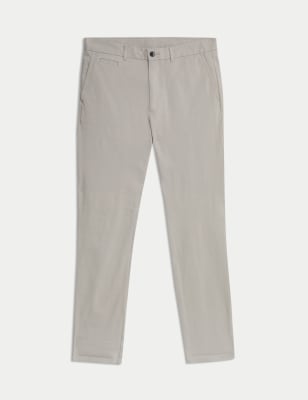 

Mens M&S Collection Slim Fit Ultimate Chinos - Steel, Steel