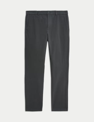 

Mens M&S Collection Slim Fit Stretch Chinos - Dark Pewter, Dark Pewter