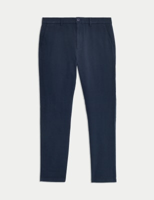 

Mens M&S Collection The Ultimate Slim Fit Twill Chinos - Dark Navy, Dark Navy