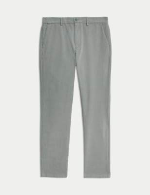 

Mens M&S Collection Slim Fit Stretch Chinos - Ash Grey, Ash Grey