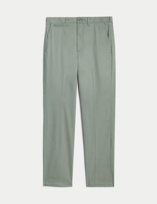 

Mens HERITAGE Regular Fit Super Lightweight Chinos - Sage, Sage