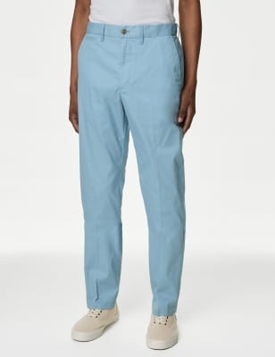 

Mens M&S Collection Superleicht Chino mit normaler Passform - Light Chambray, Light Chambray