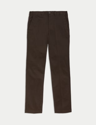 

Mens M&S Collection Regular Fit Heritage Twill Chinos - Dark Chocolate, Dark Chocolate