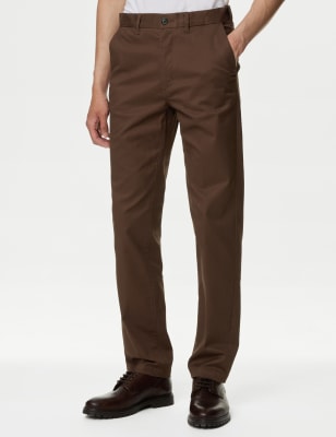 

Mens M&S Collection Regular Fit Heritage Twill Chinos, Earth