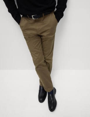 

Mens M&S Collection Regular Fit Heritage Twill Chinos - Dark Bronze, Dark Bronze