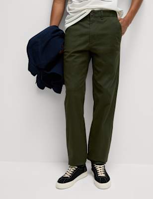 

Mens M&S Collection Regular Fit Heritage Twill Chinos - Dark Khaki, Dark Khaki